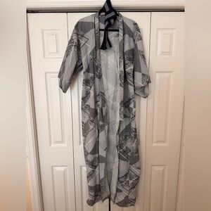 Stylish Geometric Kimono Cardigan